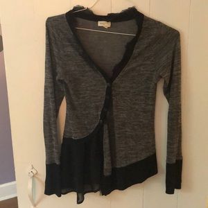 ANTHROPOLOGIE ASYMMETRICAL CARDIGAN